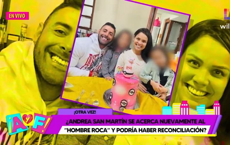 Andrea San Martín y Sebastián Lizarzaburu celebraron juntos el cumpleaños de su hija [VIDEO]