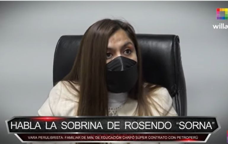 Portada: Sobrina de Rosendo Serna que ganó millonaria licitación: "Hace muchos años que no me comunico con mi tío" [VIDEO]