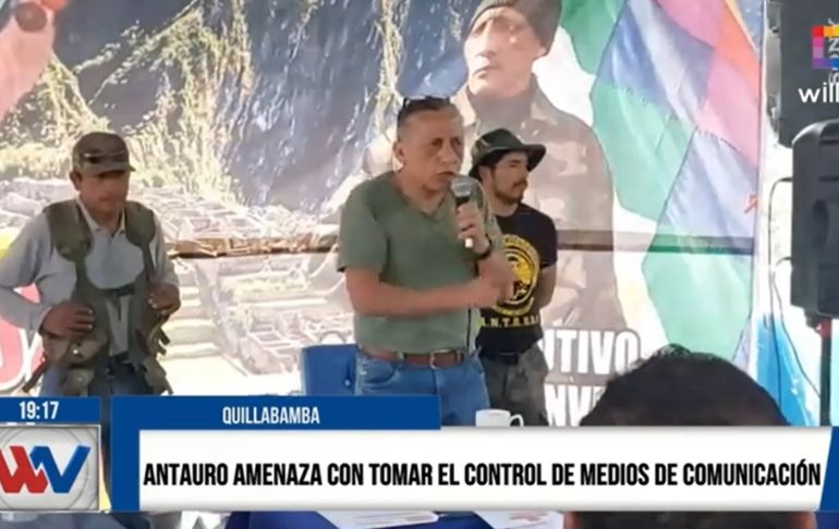 Portada: Antauro Humala amenaza con tomar el control de los medios de comunicación [VIDEO]