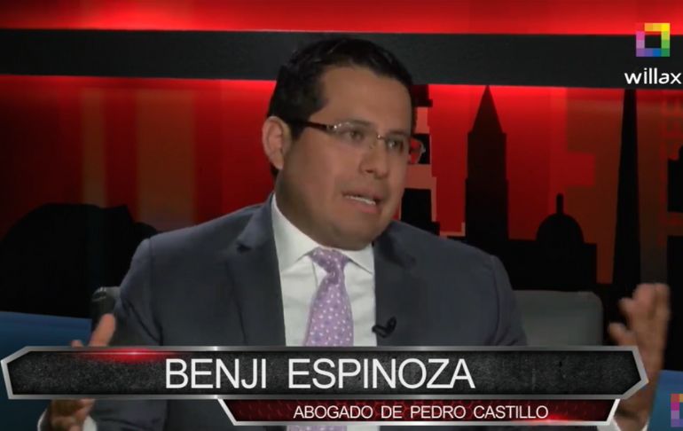 Benji Espinoza: "Yo sigo creyendo que el presidente Pedro Castillo es inocente" [VIDEO]