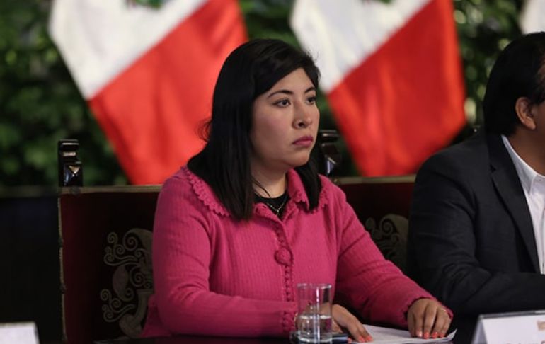 Portada: Betssy Chávez pide al Congreso que permita sustentar este jueves la cuestión de confianza