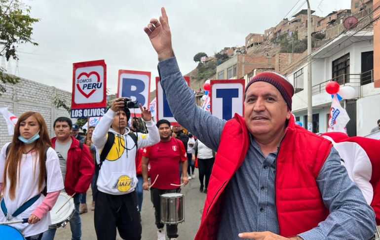 Portada: Elecciones 2022: Biberto Castillo León, candidato a la Alcaldía de Los Olivos, promete implementar una escuela de serenazgo