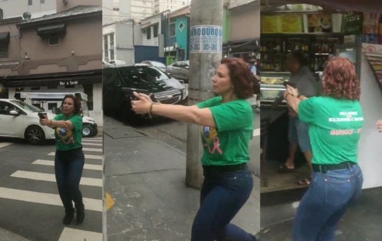 Brasil: diputada aliada de Jair Bolsonaro persiguió con pistola en mano a hombre en plena calle [VIDEO]