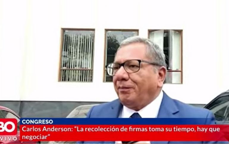 Carlos Anderson sobre tercera moción de vacancia: "Hay que ser muchísimo más inteligentes"