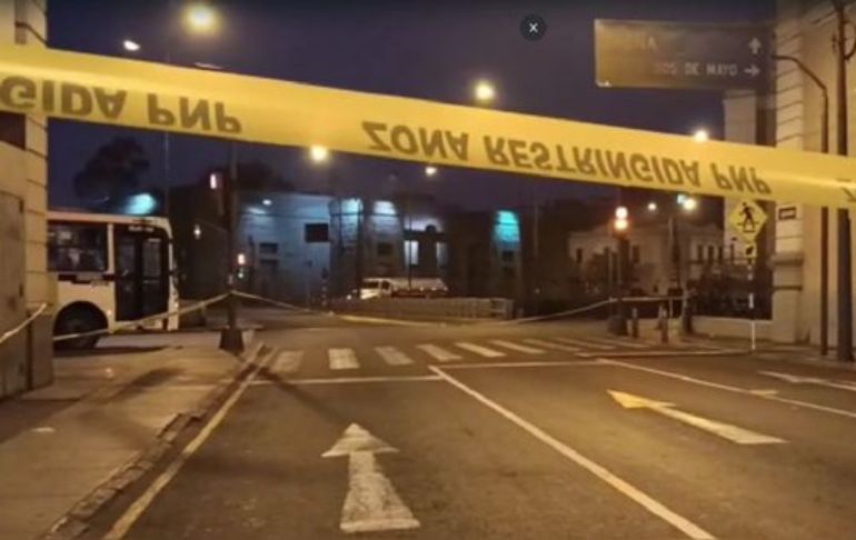 Cercado de Lima: frustran asalto en agencia bancaria [VIDEO]