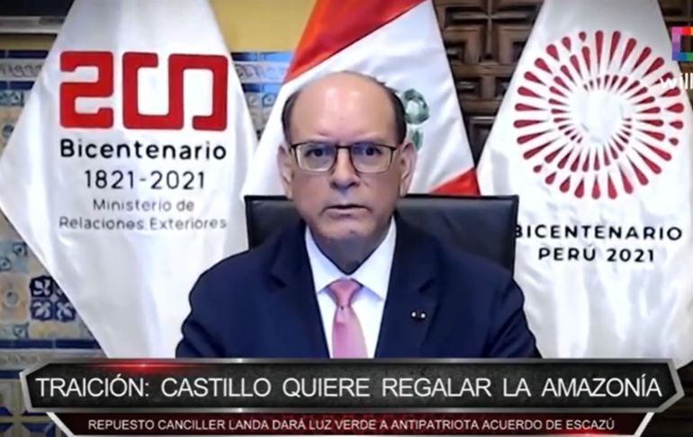 Portada: NOTA | Traición: Pedro Castillo quiere regalar la Amazonía [VIDEO]