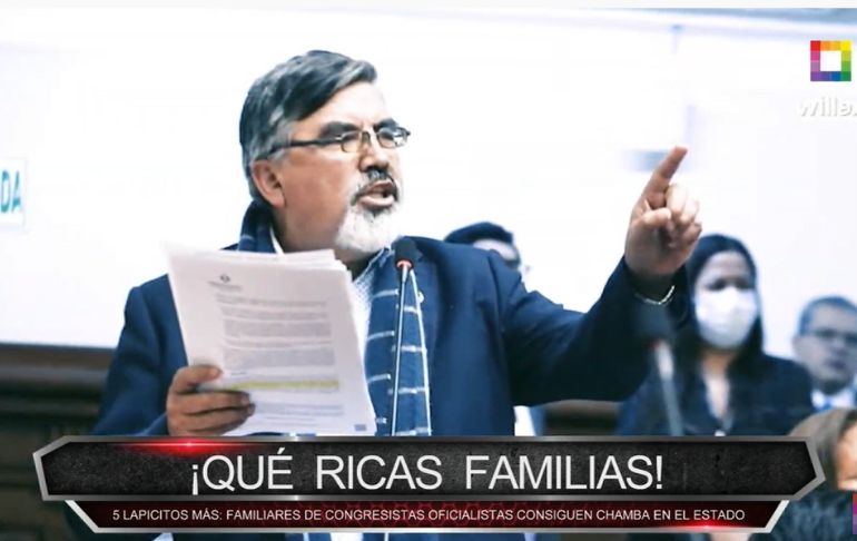 NOTA | Cinco lapicitos más: familiares de congresistas oficialistas consiguen chamba en el Estado [VIDEO]