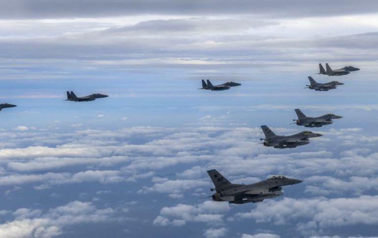 Portada: Aviones militares de Japón y EEUU realizan ejercicio conjunto tras lanzamiento de misil norcoreano