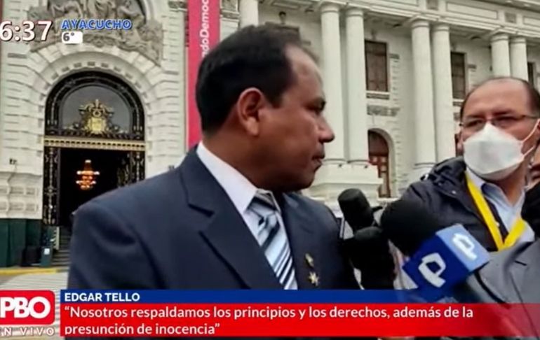 Edgar Tello afirma que Pedro Castillo aún es "inocente"