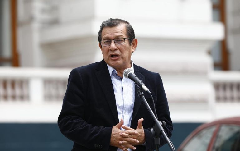 Portada: Salhuana sobre cuestión de confianza: "Aníbal Torres está pensando en la visita de la OEA"