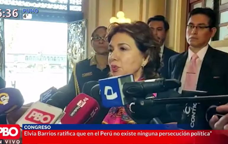 Elvia Barrios tras reunión con OEA: "Ratificamos que no hay persecución política"