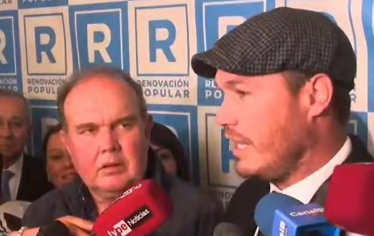 George Forsyth acude a felicitar a Rafael López Aliaga: "Acá ya se acabaron las ideologías"