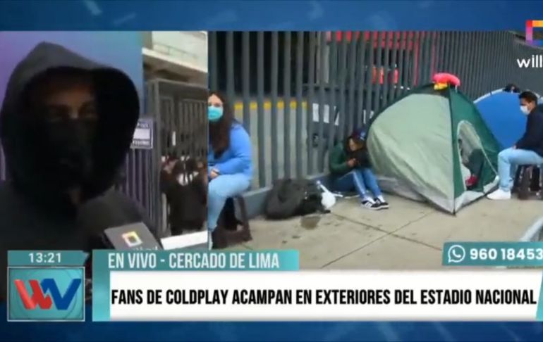 Coldplay: se registran largas colas en los exteriores del Estadio Nacional