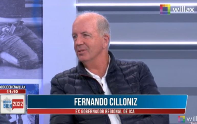 Fernando Cillóniz: "Es evidente que la corrupción está infiltrada y lo hace a través de las elecciones"