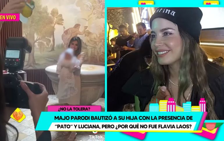 Portada: Flavia Laos sobre bautizo de la hija de Majo Parodi: "No me invitaron" [VIDEO]