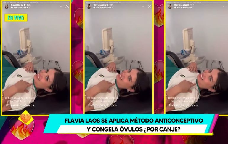 Flavia Laos se coloca DIU hormonal y graba cómo es el procedimiento [VIDEO]