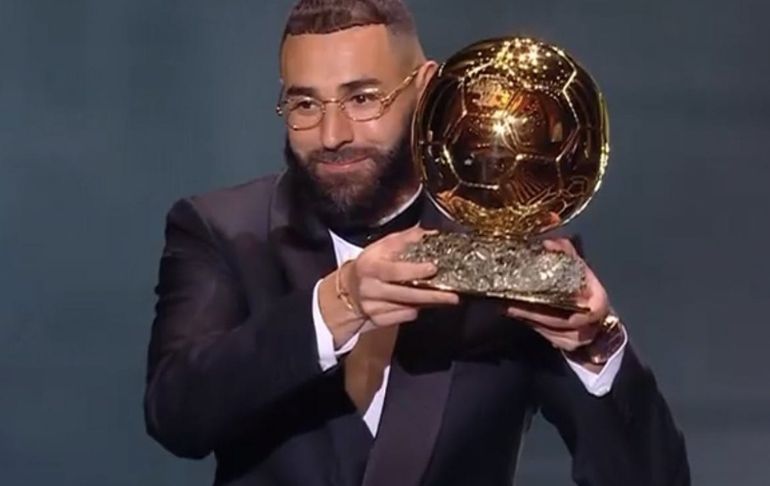 Karim Benzema ganó el Balón de Oro 2022 [VIDEO]
