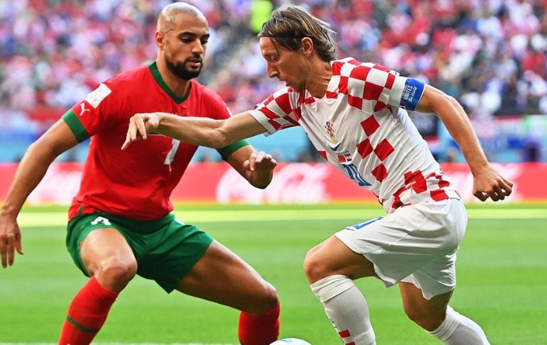 Qatar 2022: Croacia igualó 0-0 con Marruecos por el grupo F del Mundial