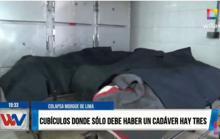 Colapsa Morgue de Lima: cubículos donde solo debe haber un cadáver hay tres [VIDEO]