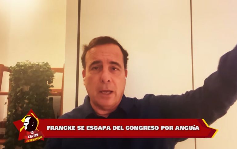 Portada: Mariátegui: "A Francke no le da la gana de asistir a la Comisión de Fiscalización"