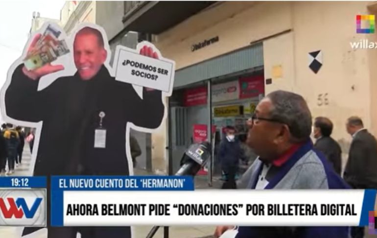Portada: Ahora Belmont pide “donaciones” por billetera digital [VIDEO]
