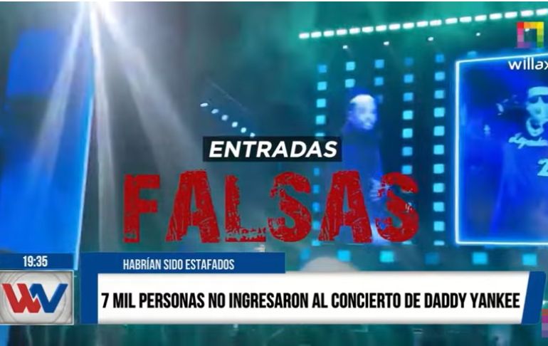 Portada: 7 mil personas no ingresaron al concierto de Daddy Yankee [VIDEO]