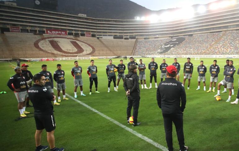 Selección peruana: la 'bicolor' entrenó en el estadio Monumental donde enfrentará a Paraguay