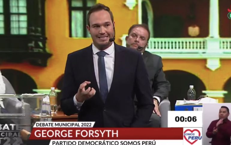 George Forsyth: Los serenos no pueden usar armas de fuego