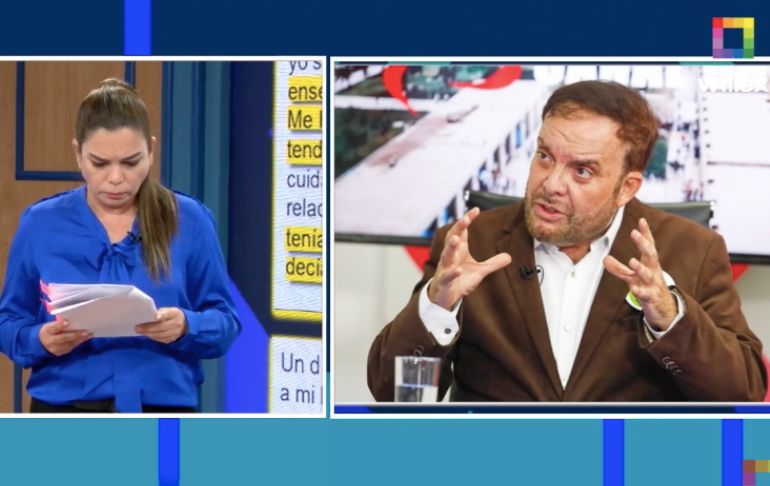 Gonzalo Alegría pierde los papeles en entrevista con Milagros Leiva: "Es un montaje asqueroso"