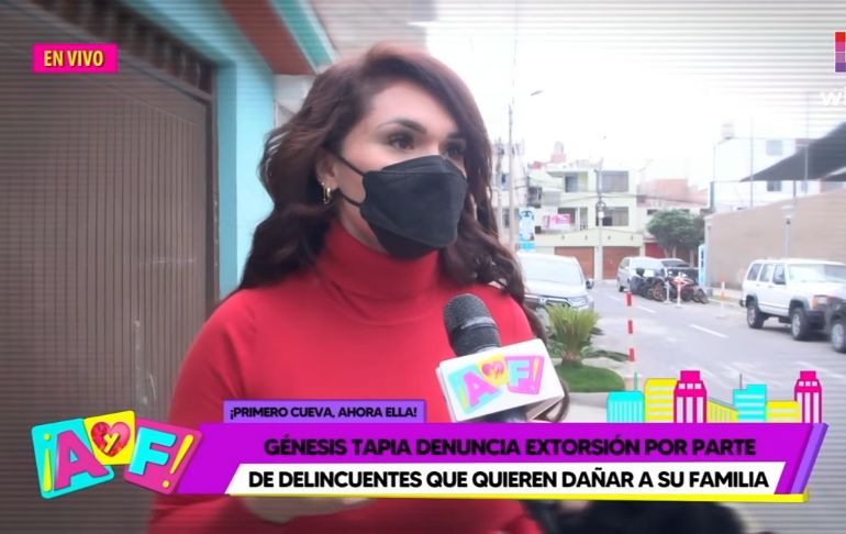 Génesis Tapia es amenazada por sicario : "Han pagado 10 mil soles para matar a mis hijos"