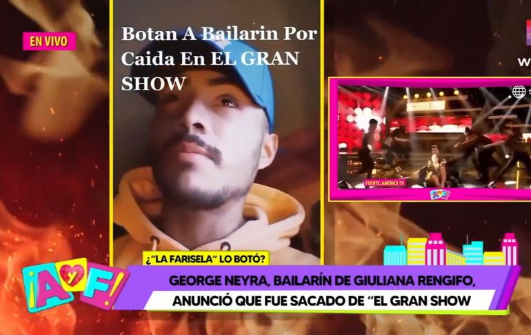 Portada: Bailarín de Giuliana Rengifo anunció que fue sacado de 'El Gran Show' [VIDEO]