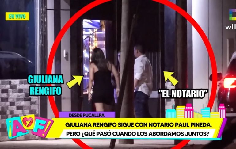 Portada: Giuliana Rengifo se reencuentra con notario en Pucallpa [VIDEO]