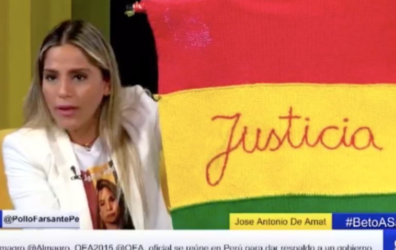 Hija de Jeanine Áñez: "Mi madre es la presa política número uno de Bolivia"
