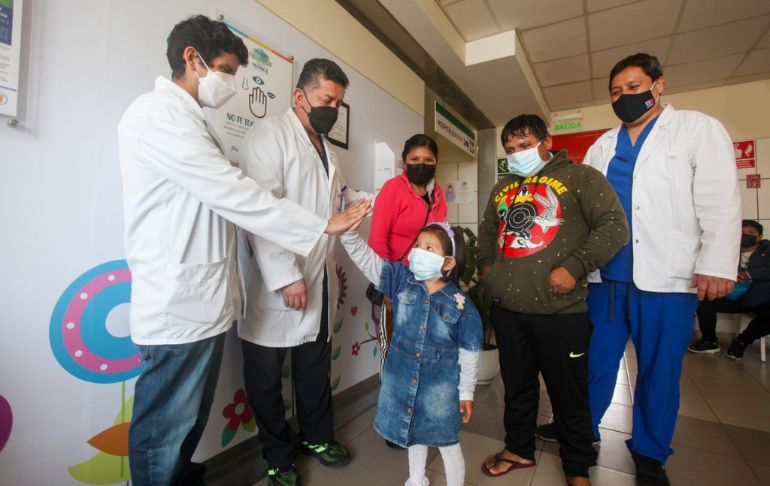 INSN San Borja: extirpan tumor axilar gigante a niña de 5 años