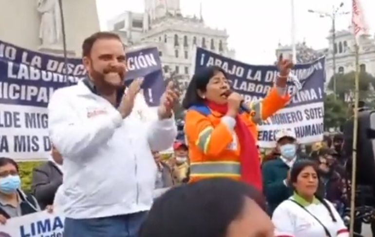 Isabel Cortez realizó proselitismo político a favor de Gonzalo Alegría [VIDEO]