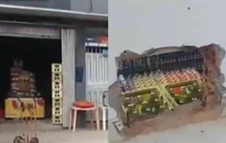Portada: Iquitos: delincuentes hicieron forado en tienda para robar