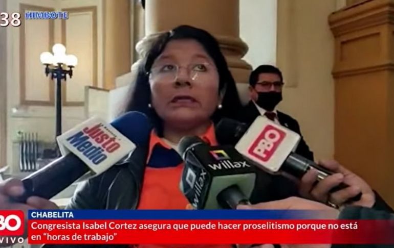 Isabel Cortez tras realizar proselitismo político: "No ha sido en horas de trabajo"