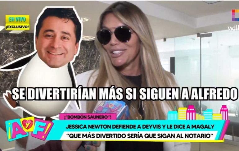 Jessica Newton a Magaly Medina: "Se divertirían más si siguen a Alfredo Zambrano"