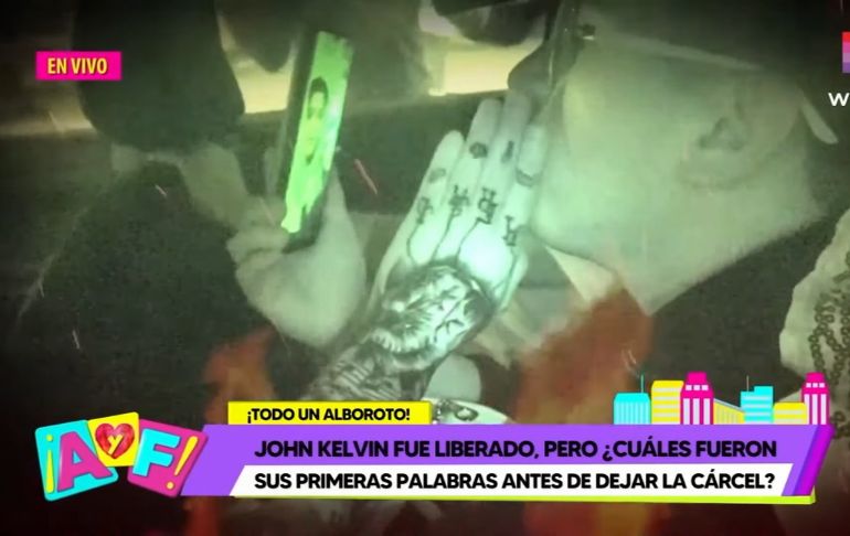 Portada: John Kelvin luce nuevo tatuaje al salir del penal de Lurigancho [VIDEO]