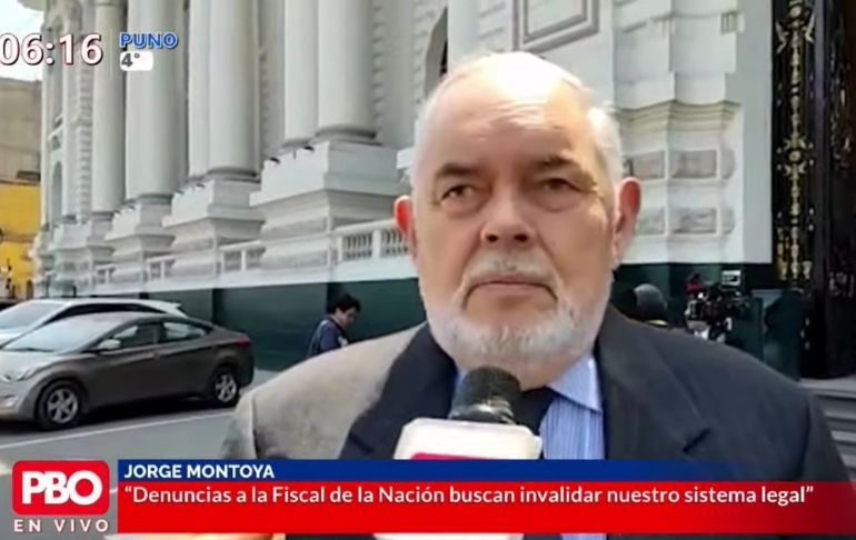 Jorge Montoya sobre Pedro Castillo: "Se ha generado una serie de acciones para estorbar el desarrollo de la justicia"