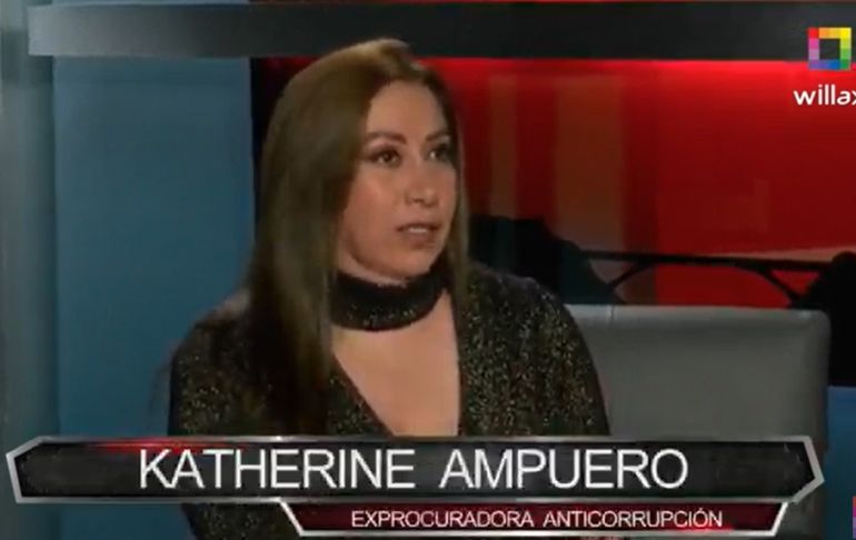 Katherine Ampuero: "En el tema penal, se le viene la noche a Geiner Alvarado"