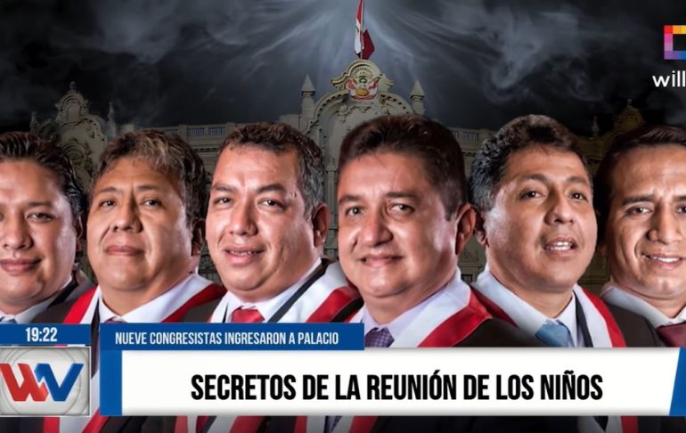 Portada: Nueve congresistas ingresaron a Palacio: secretos de la reunión de 'Los Niños' [VIDEO]
