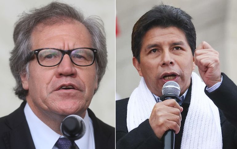 Luis Almagro reafirma su respaldo a Pedro Castillo: "Estamos a disposición del gobierno"