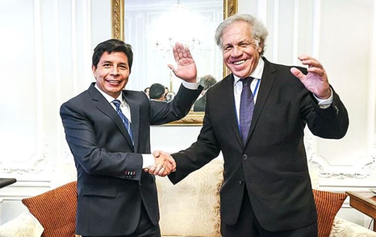 Luis Almagro elogia a Pedro Castillo: "Lo vemos comprometido con la mejor gestión de la agricultura"