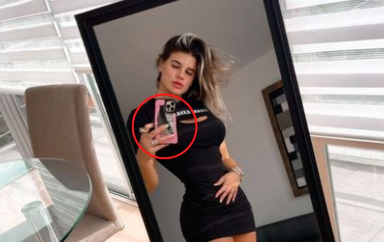 Portada: Macarena Vélez presume ‘cintura de avispa’, pero deforma su celular