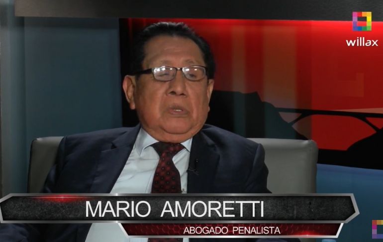 Mario Amoretti: "Los congresistas están gozando de una momentánea inmunidad, pero no de una impunidad"