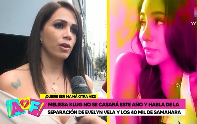 Portada: Melissa Klug sobre los S/40 mil de Samahara Lobatón: "No fue la manera adecuada de decirlo" [VIDEO]