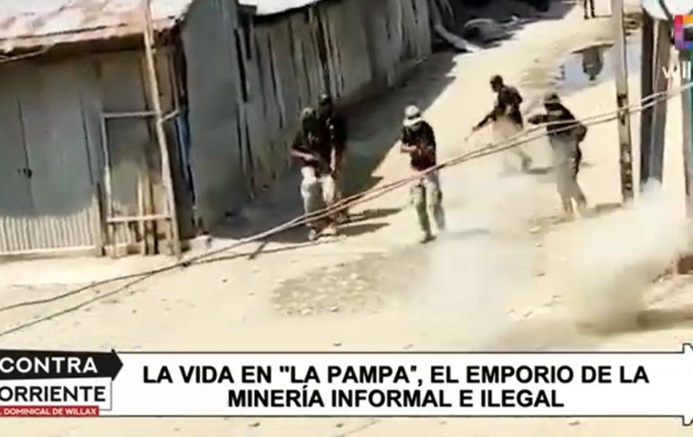 Minería informal e ilegal: pobladora de La Pampa afirma haber sido testigo de cobros de cupos de la Policía y del Ejército [VIDEO]