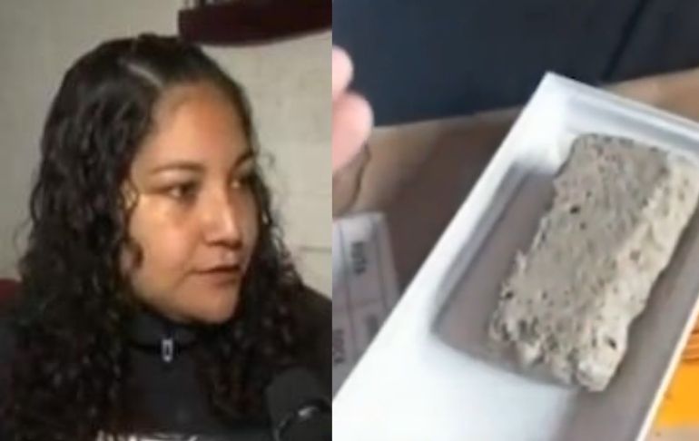 Mujer denuncia comprar celular por página web de reconocido supermercado y recibir una piedra