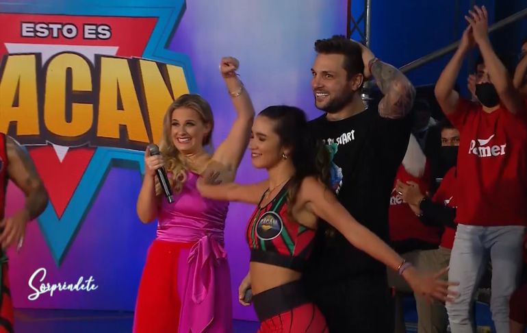 Nicola Porcella se pone nervioso cuando Daniela Arroyo le baila sexy [VIDEO]